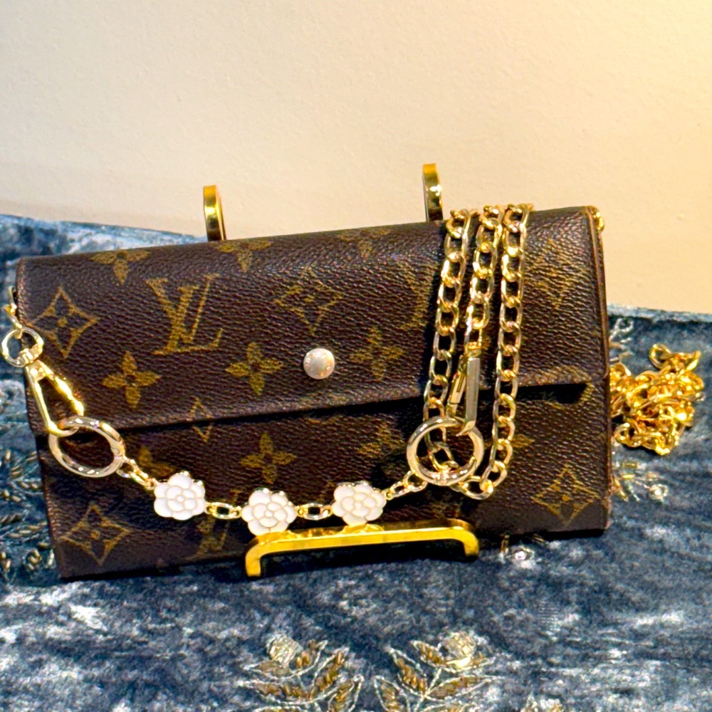 Louis Vuitton Trifold #2 Brown Monogram Clutch Elise trifold - Picture 3 of 12